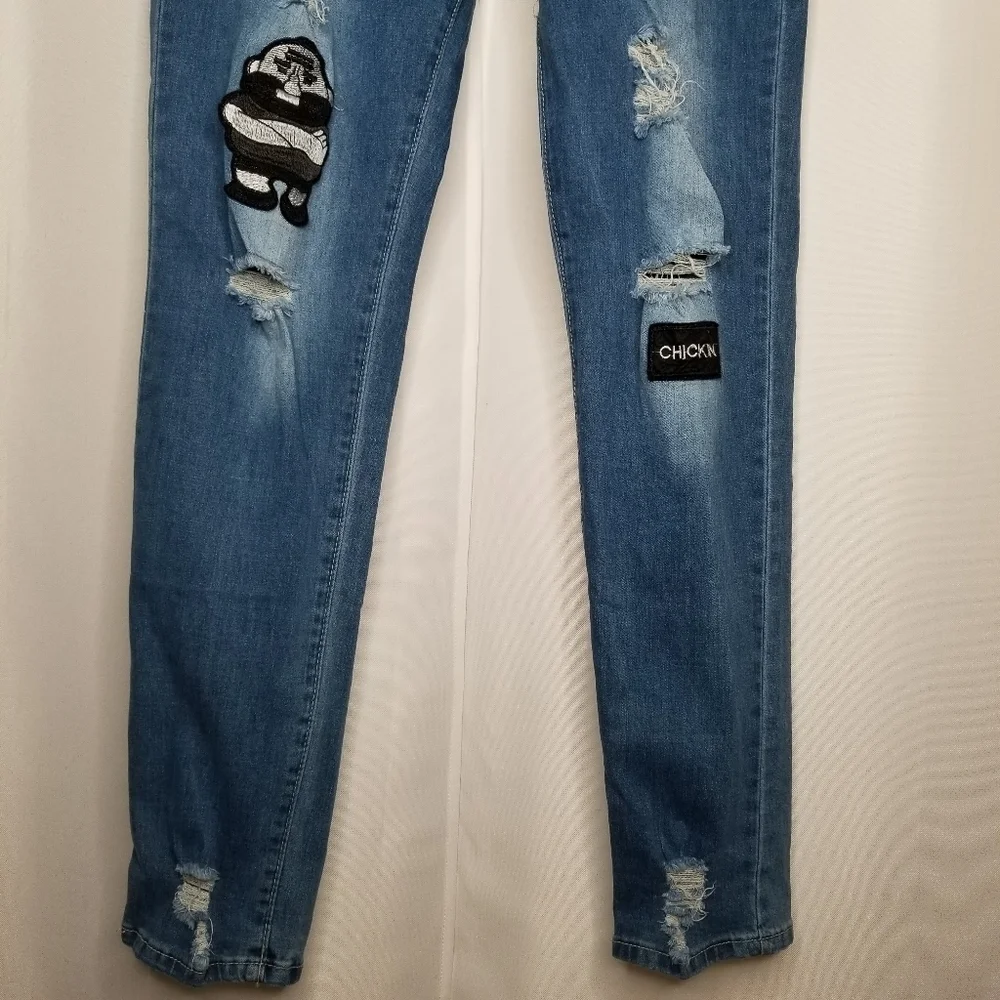 CJB Distressed Men's Skinny Jeans